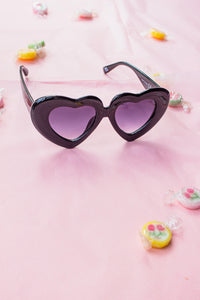 Chunky Oversized Heart Sunglasses - Sugar + Style