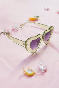 Chunky Oversized Heart Sunglasses - Sugar + Style