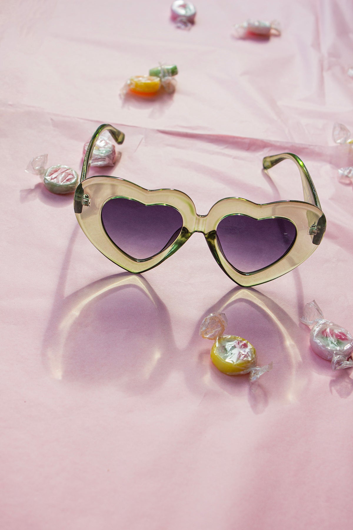 Chunky Oversized Heart Sunglasses - Sugar + Style