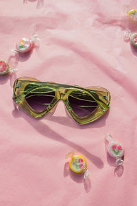 Chunky Oversized Heart Sunglasses - Sugar + Style