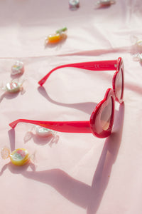 Chunky Oversized Heart Sunglasses - Sugar + Style