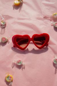 Chunky Oversized Heart Sunglasses - Sugar + Style