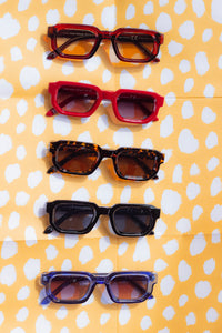 Rectangle Tube Frame Sunglasses - Sugar + Style