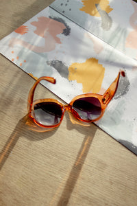 Circle Arm Detail Oversize Sunglasses - Sugar + Style