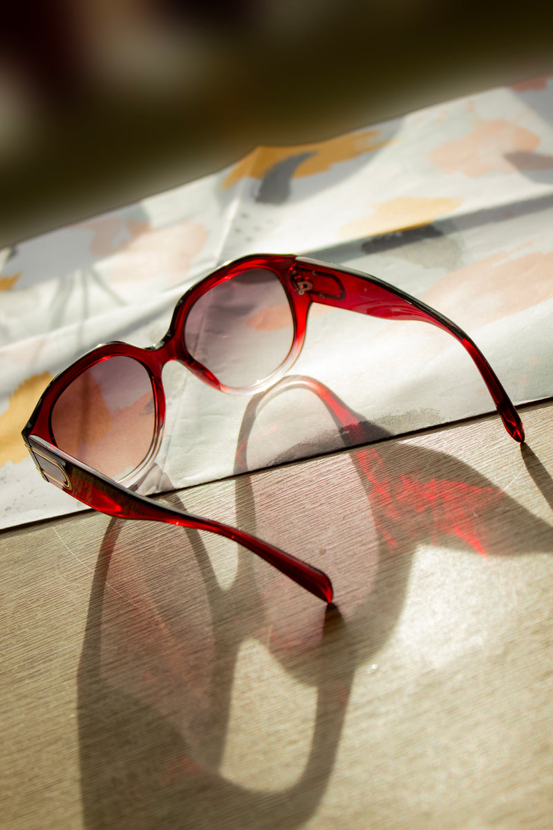 Circle Arm Detail Oversize Sunglasses - Sugar + Style