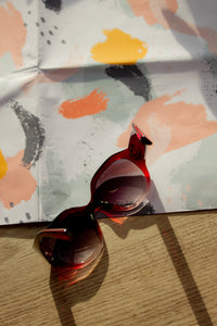 Circle Arm Detail Oversize Sunglasses - Sugar + Style