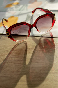 Circle Arm Detail Oversize Sunglasses - Sugar + Style