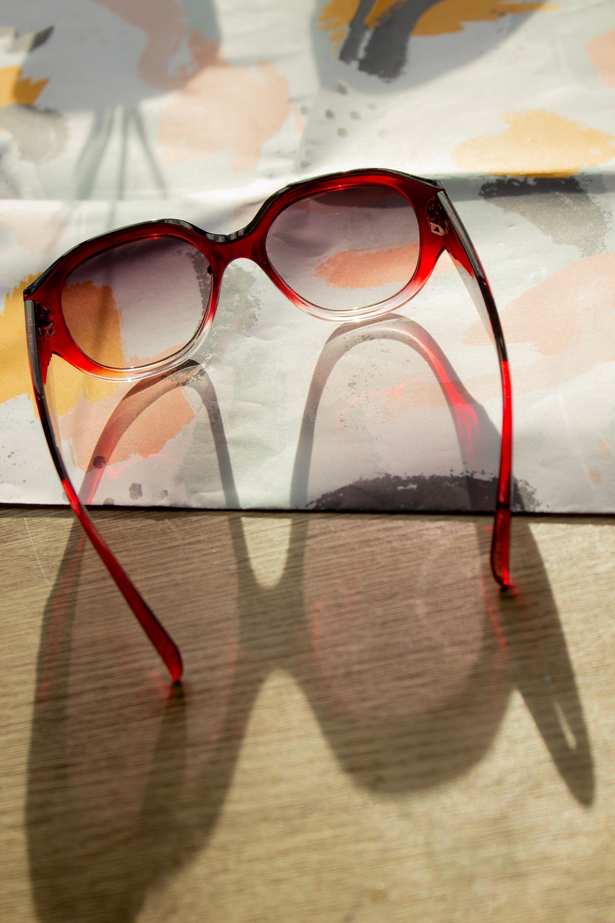 Circle Arm Detail Oversize Sunglasses - Sugar + Style