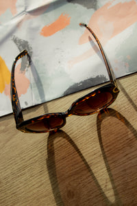 Circle Arm Detail Oversize Sunglasses - Sugar + Style