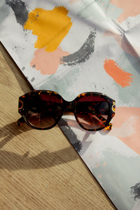 Circle Arm Detail Oversize Sunglasses - Sugar + Style