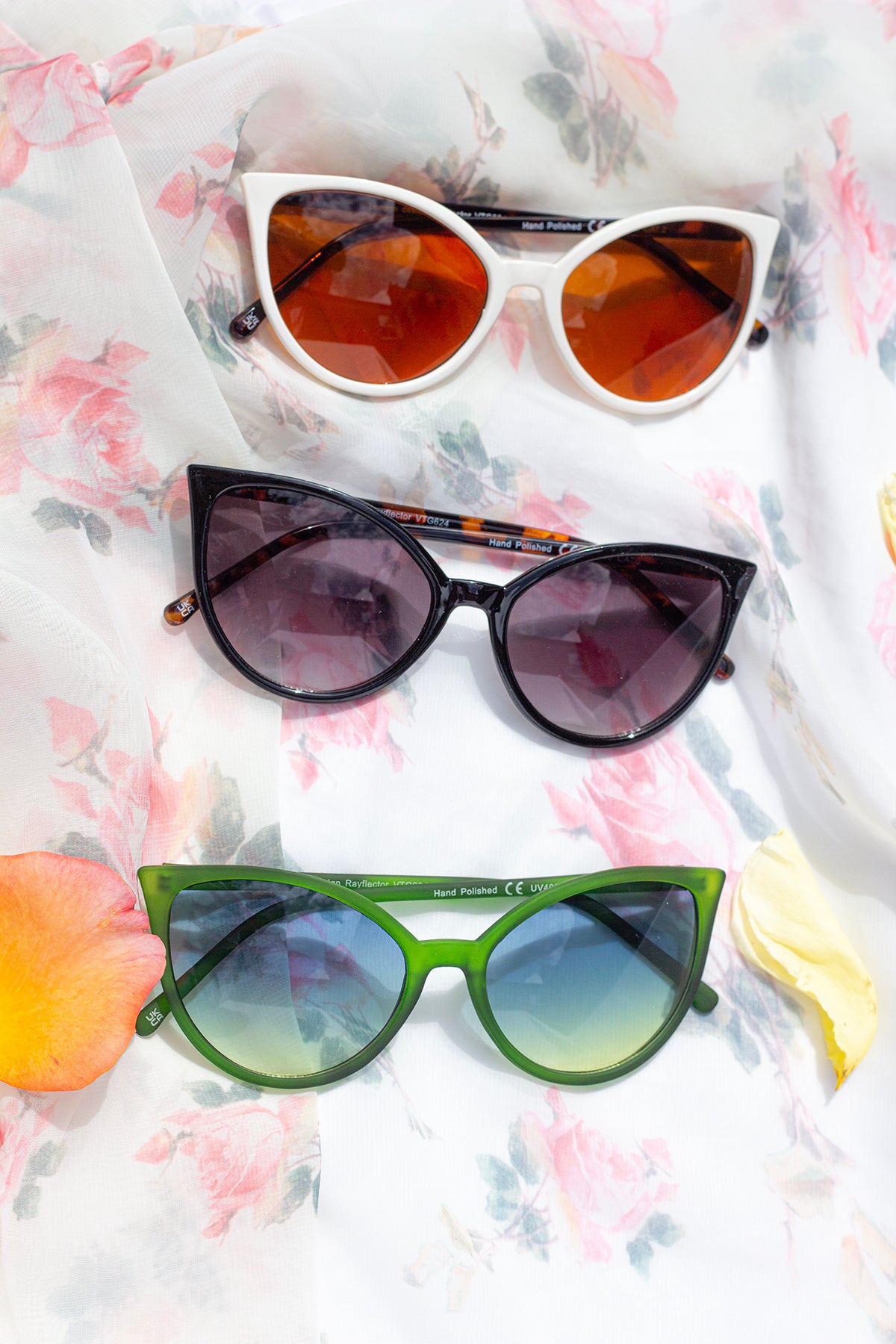 Delicate Large Cat Eye Sunglasses - Sugar + Style