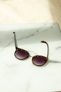 Gold Rim Cat Eye Sunglasses - Sugar + Style