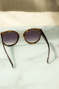 Gold Rim Cat Eye Sunglasses - Sugar + Style