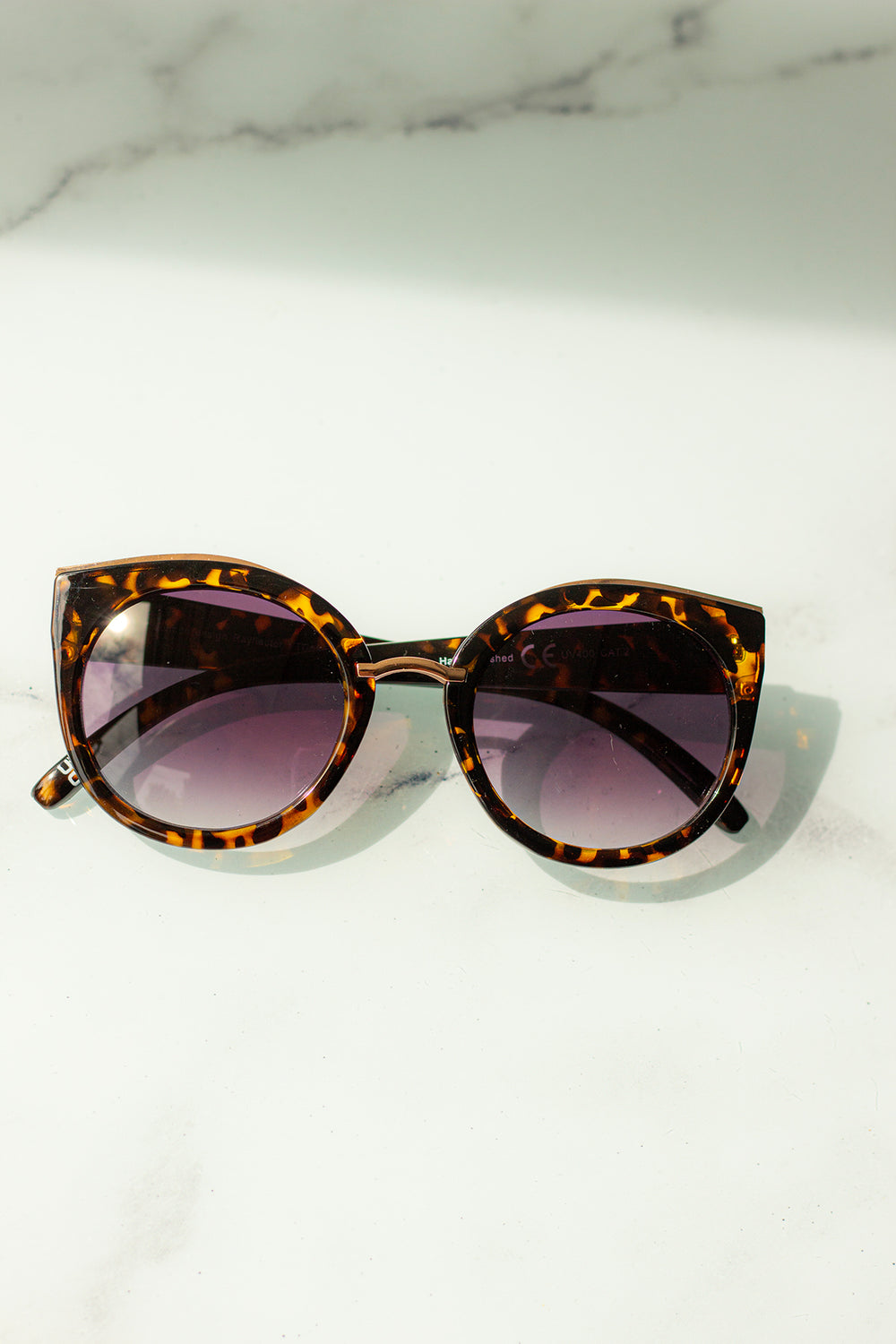 Gold Rim Cat Eye Sunglasses - Sugar + Style