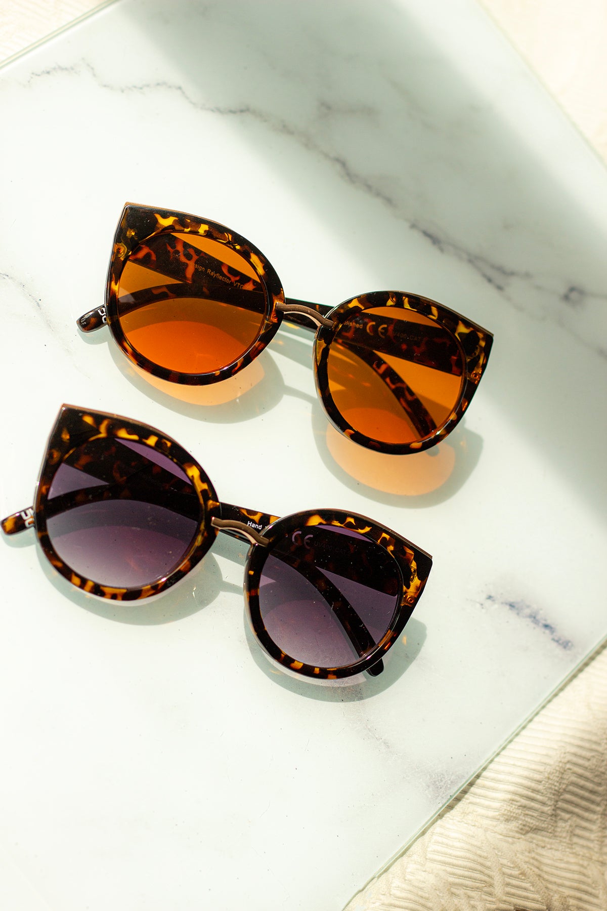 Gold Rim Cat Eye Sunglasses - Sugar + Style