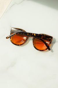 Gold Rim Cat Eye Sunglasses - Sugar + Style