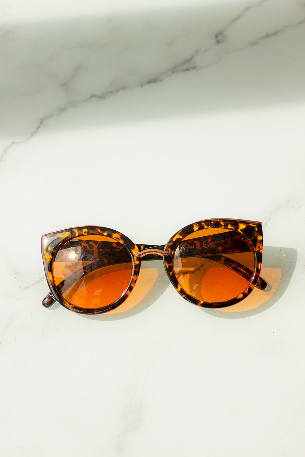 Gold Rim Cat Eye Sunglasses - Sugar + Style