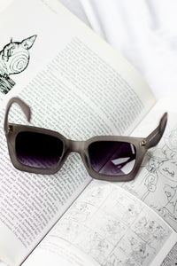 Chunky Bevelled Square Sunglasses - Sugar + Style