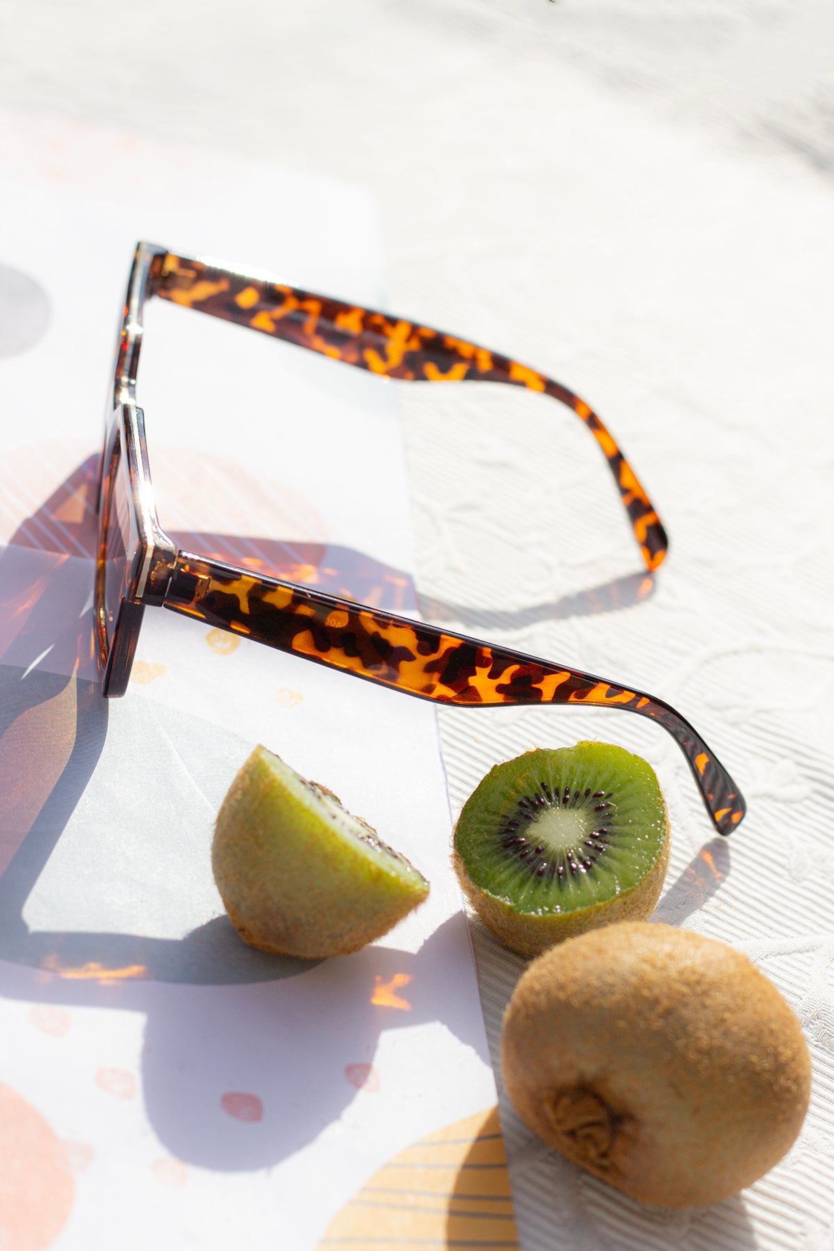 Square Narrow Block Sunglasses - Sugar + Style