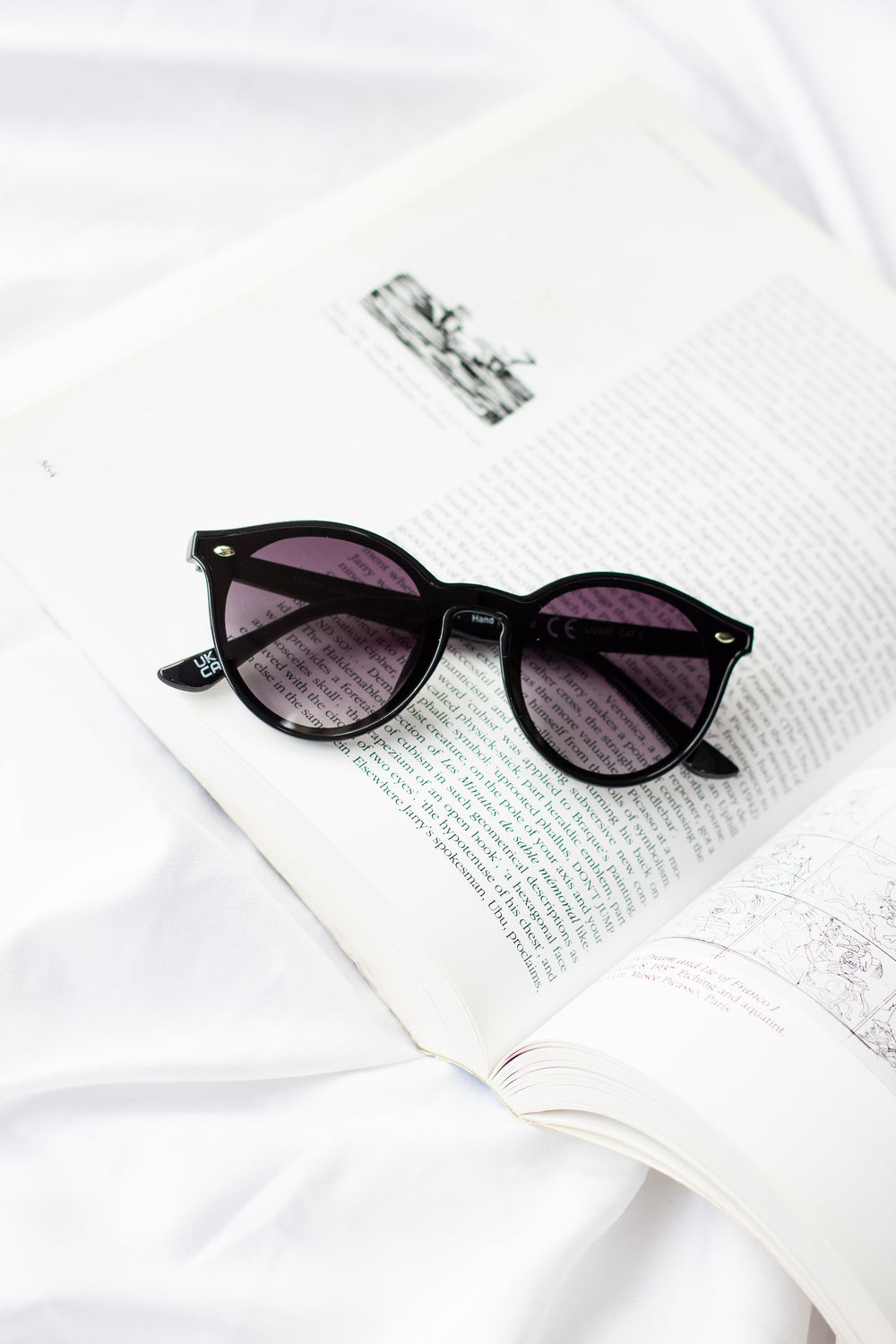 Front Lens Rounded Classic Pin Sunglasses - Sugar + Style