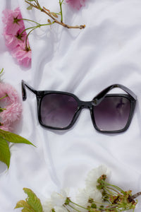 Full Lens Cat Eye Point Sunglasses - Sugar + Style