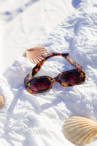 Wide Chunky Rectangle Sunglasses - Sugar + Style