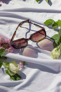 Front Lens Chunky Square Angled Sunglasses - Sugar + Style