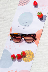 Oval Cat Eye Top Frame Sunglasses - Sugar + Style
