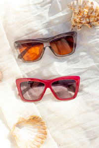 Oversize Triangle Cat Eye Sunglasses - Sugar + Style