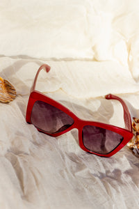 Oversize Triangle Cat Eye Sunglasses - Sugar + Style