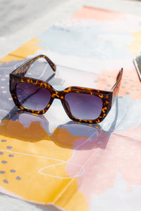 Chunky Angled Square Sunglasses - Sugar + Style
