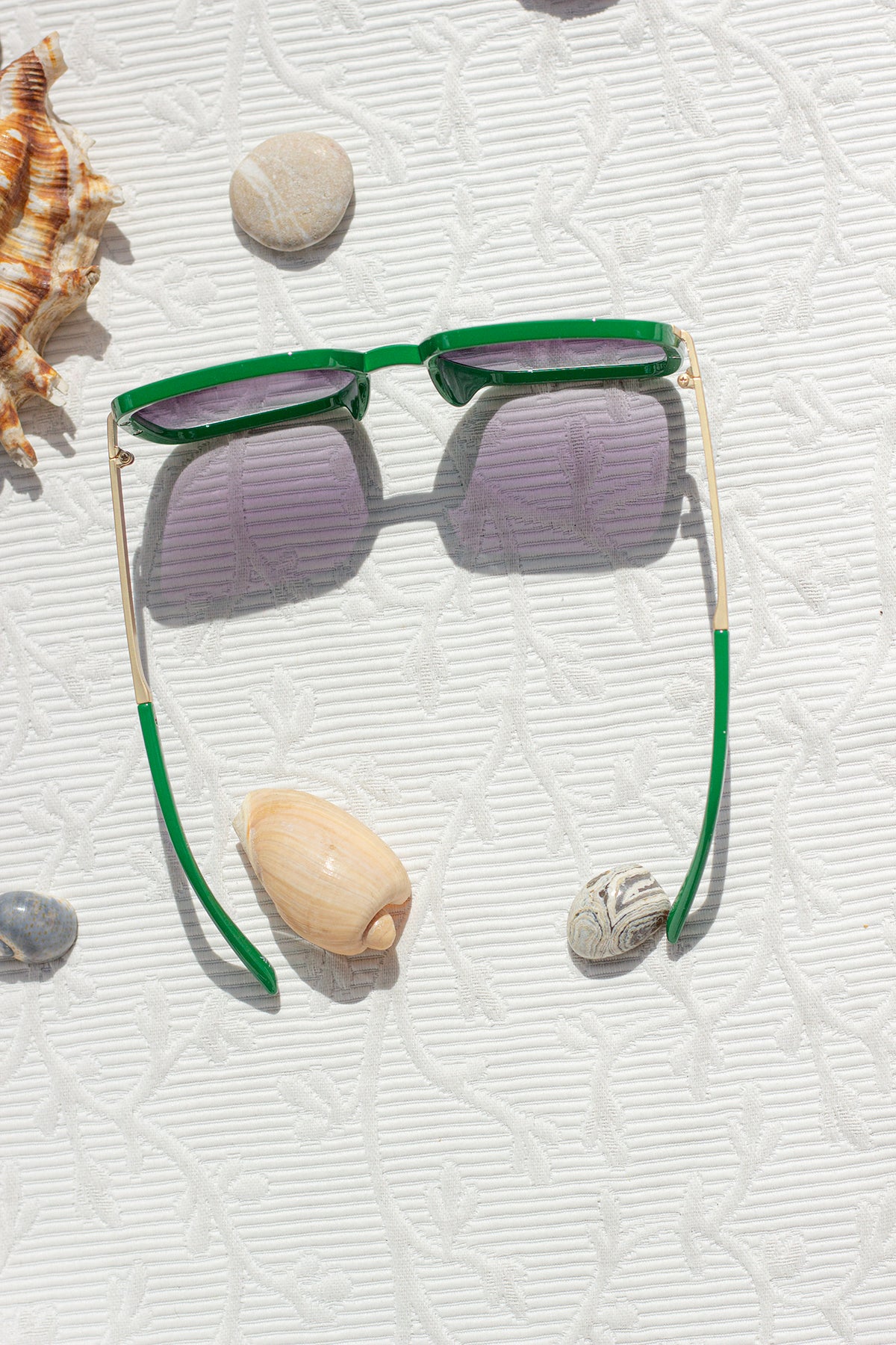 Oversized Rounded Square Screw Detail Sunglasses - Sugar + Style
