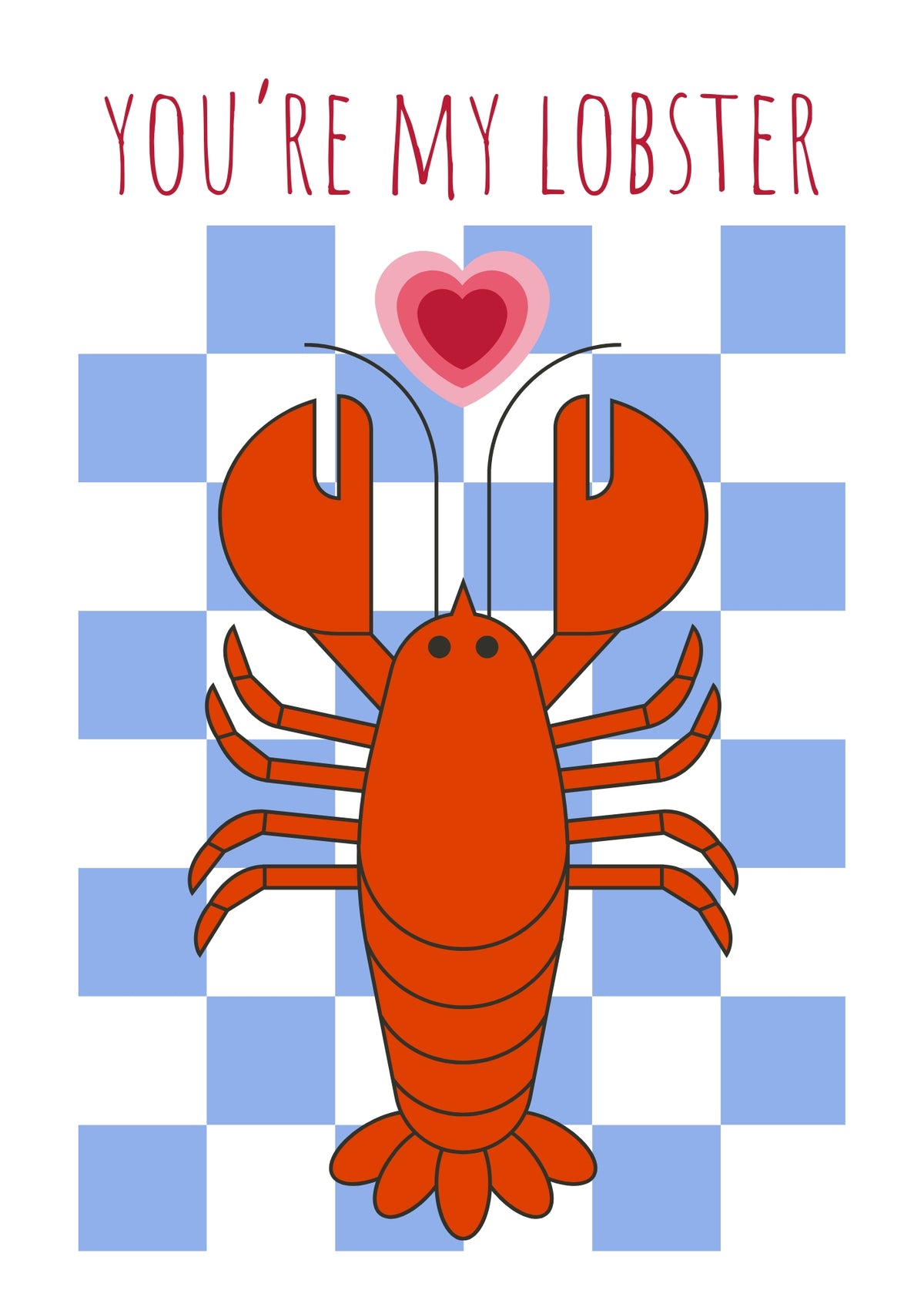 Lobster A4 Print - Sugar + Style
