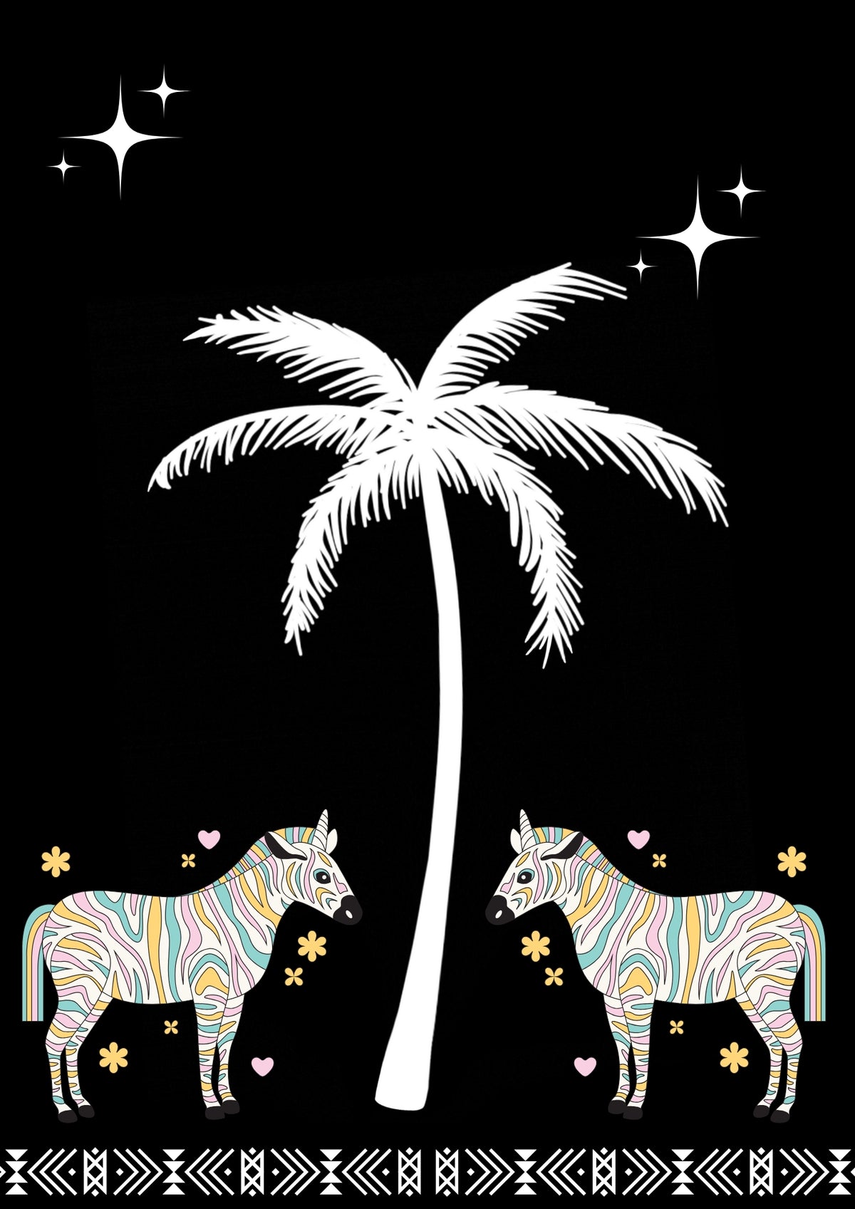 Zebra Duo A4 Print - Sugar + Style