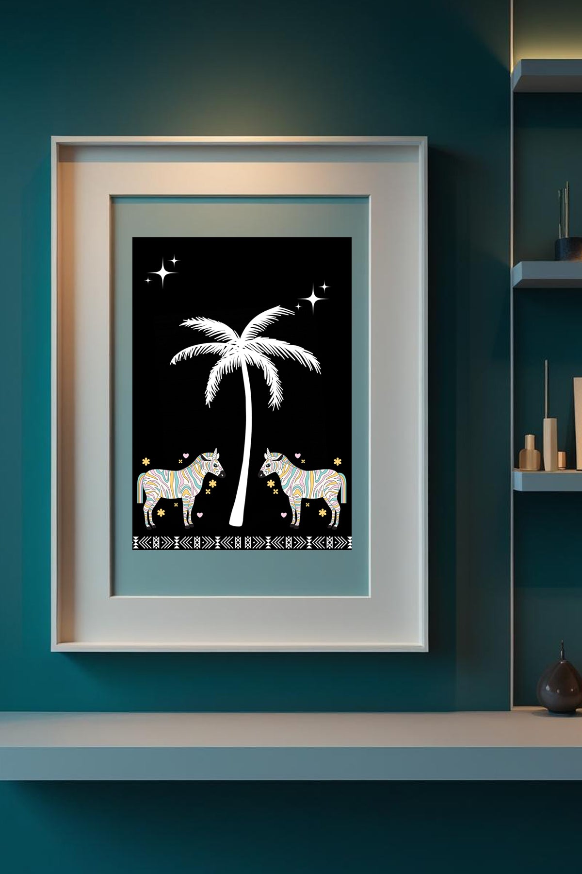 Zebra Duo A4 Print - Sugar + Style