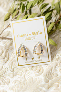 Diamond Gem Loop Cuff Earrings - Sugar + Style