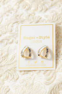 Diamond Gem Loop Cuff Earrings - Sugar + Style