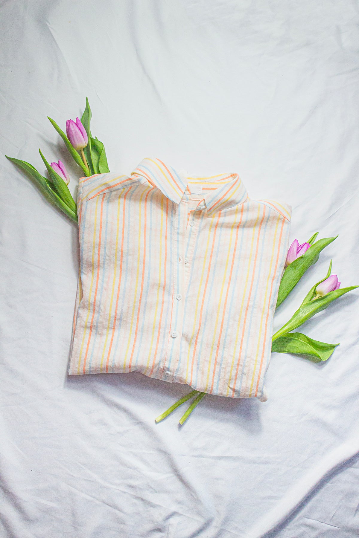 Relaxed Fit Candy Stripe Shirt - Sugar + Style