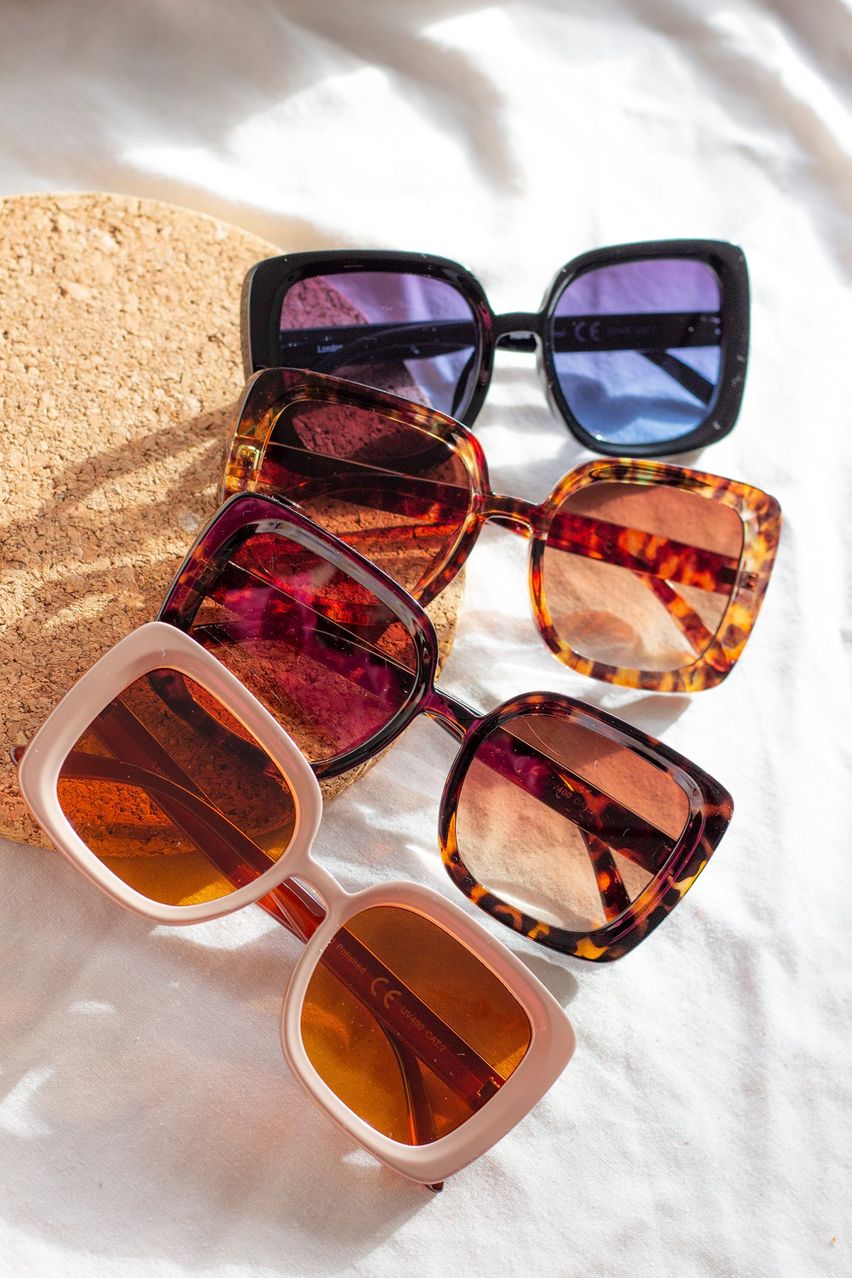 Oversized Square 70s Sunglasses - Sugar + Style