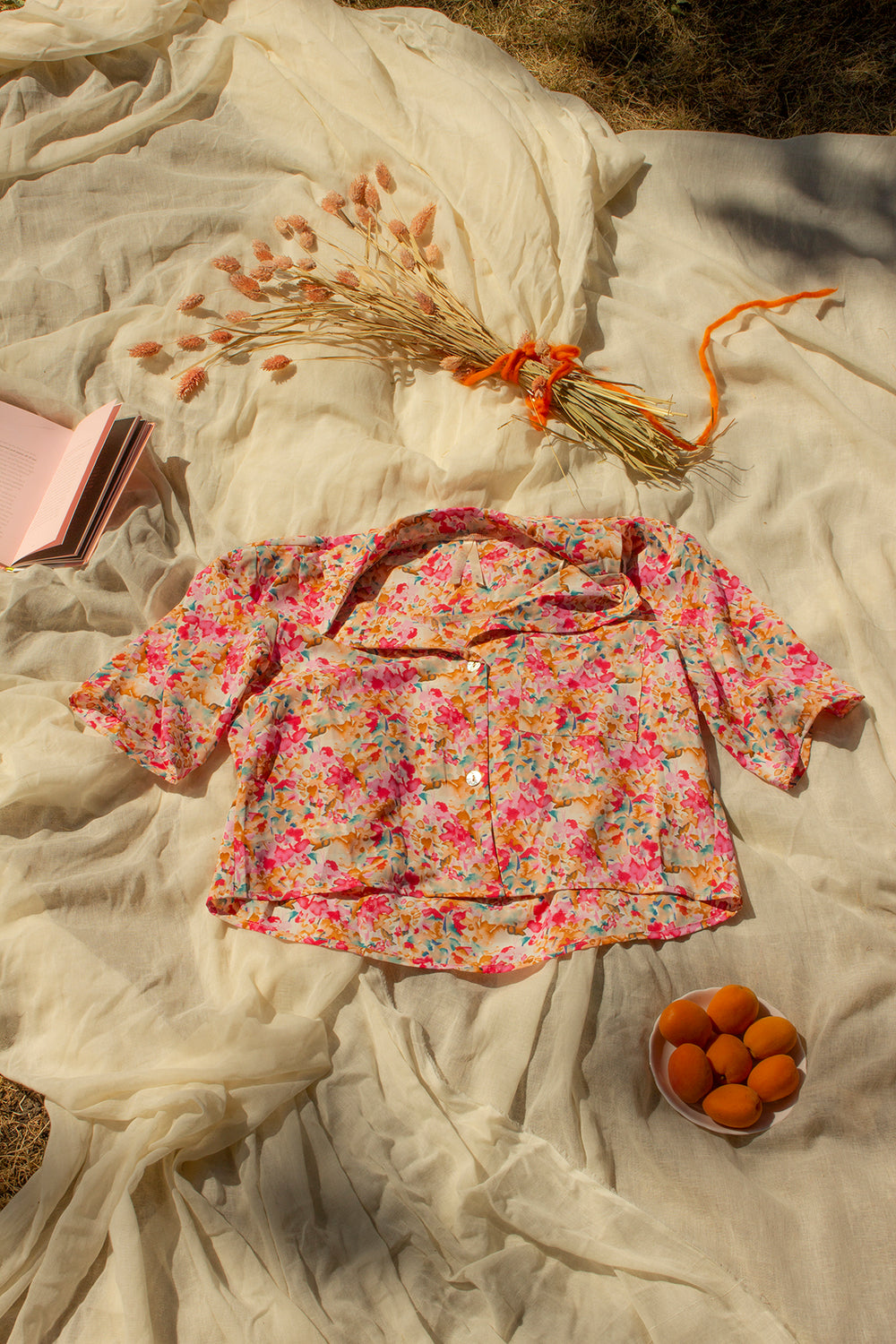 Floral Print Relaxed Short Sleeve Shirt - Sugar + Style