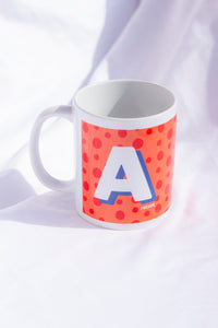 Colourful Alphabet Letter Mug - Sugar + Style