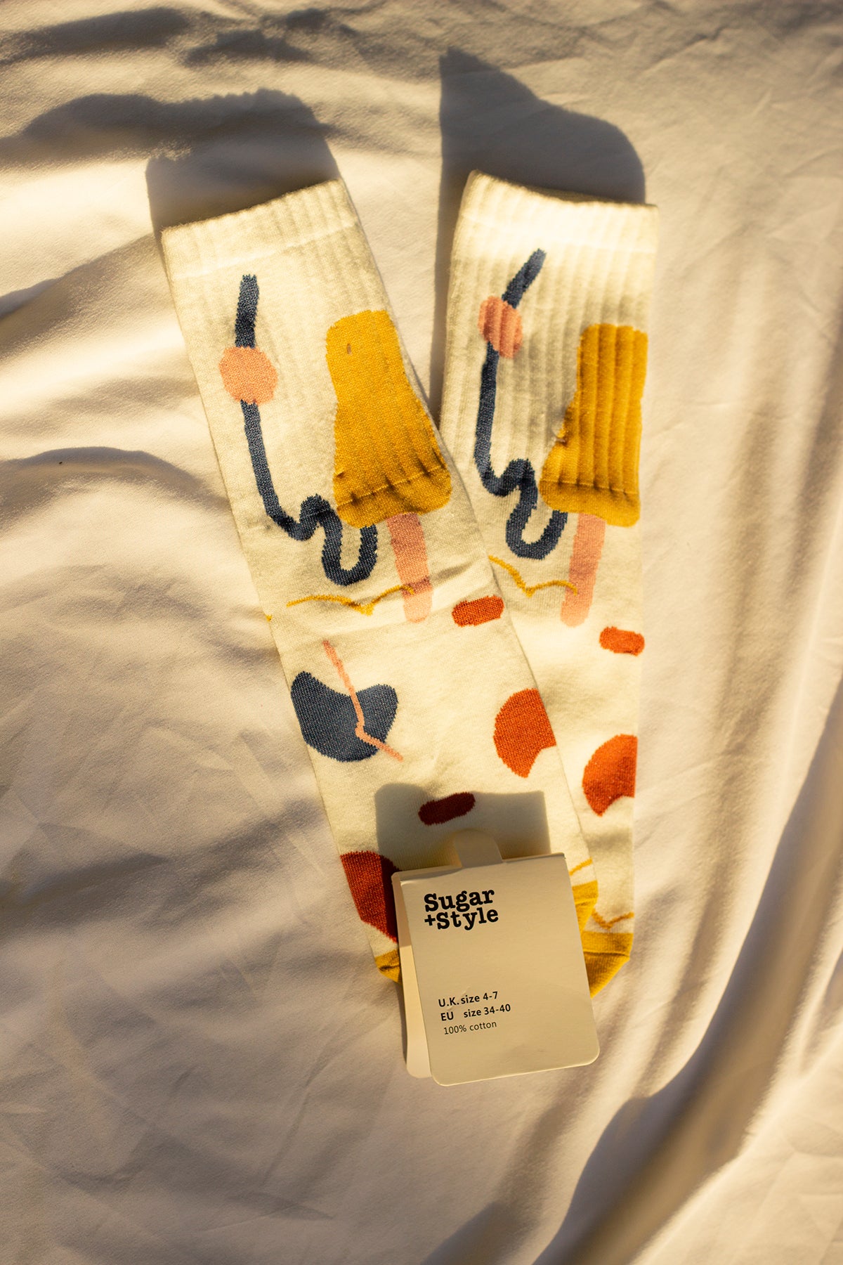 Abstract Wiggle Shape Socks - Sugar + Style