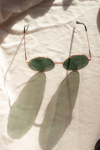 Oversized Round Circle Wire Frame Sunglasses - Sugar + Style