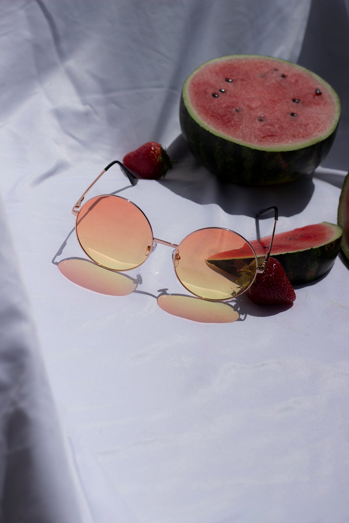 Oversized Round Circle Wire Frame Sunglasses - Sugar + Style