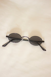 Retro Mini Oval Metal Sunglasses - Sugar + Style