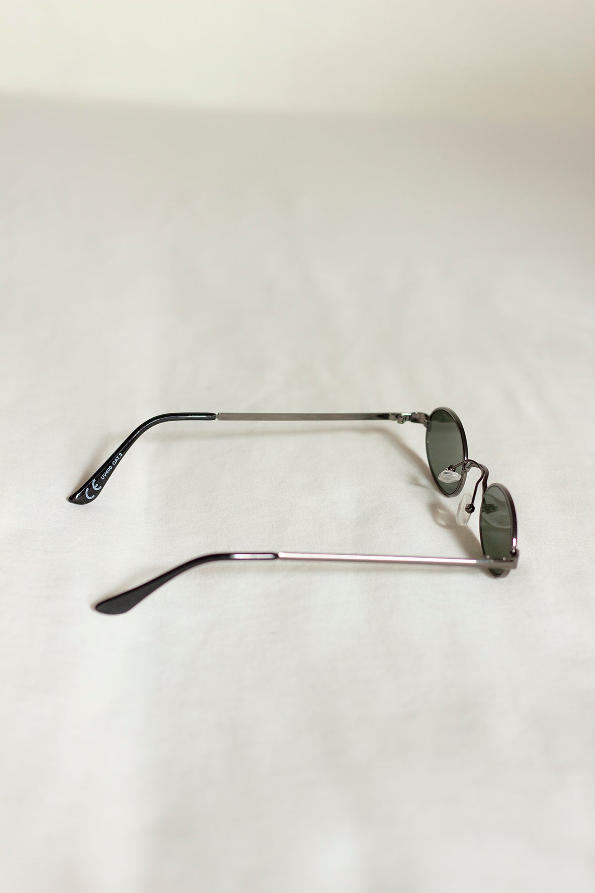 Retro Mini Oval Metal Sunglasses - Sugar + Style