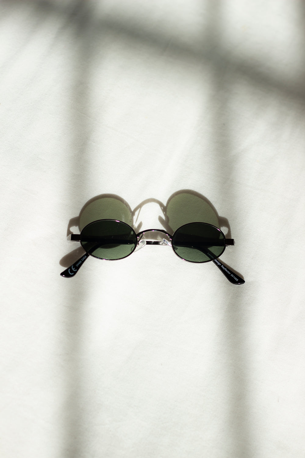 Retro Mini Oval Metal Sunglasses - Sugar + Style