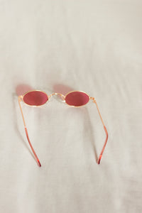 Retro Mini Oval Metal Sunglasses - Sugar + Style