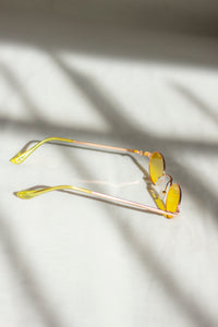 Retro Mini Oval Metal Sunglasses - Sugar + Style