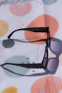 Rectangle Bevelled Side Sunglasses - Sugar + Style